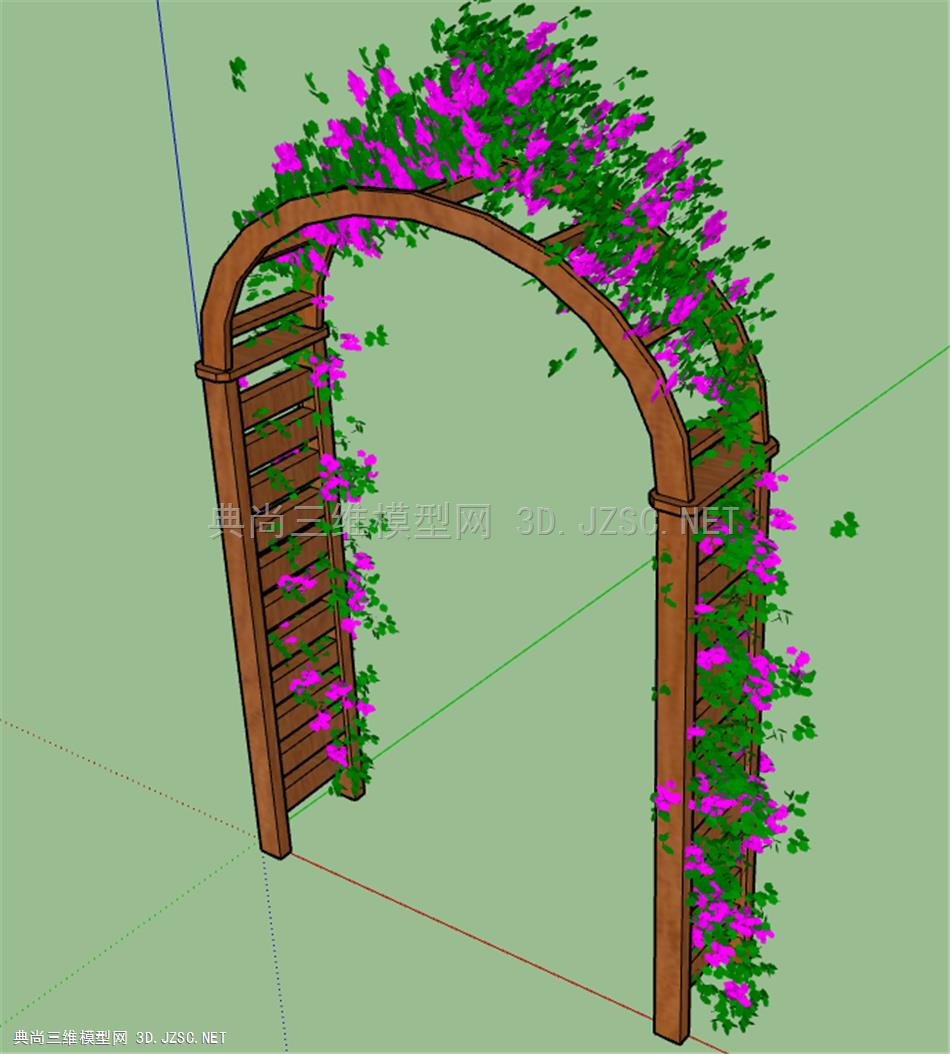 庭院 拱门 防腐木拱门花架