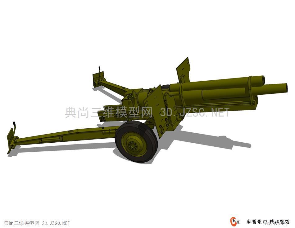 su火炮-陆军武器装备 (22)su模型 军事兵器su模型