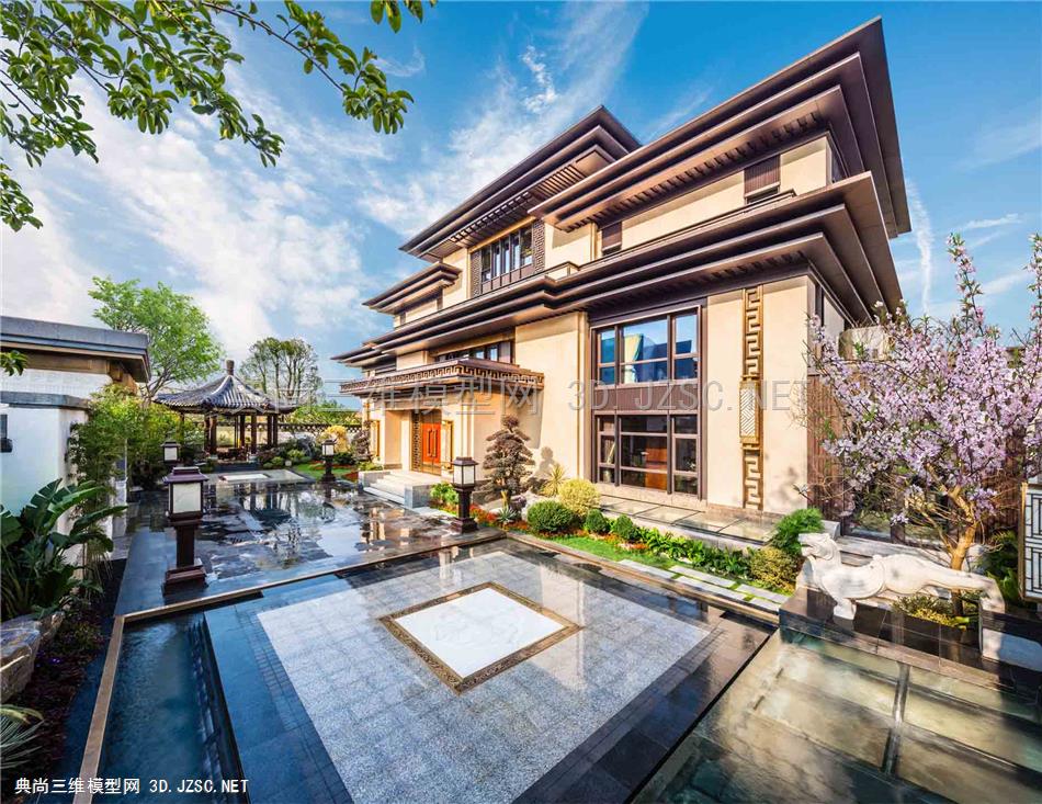 厦门泰禾院子 5#地总图模型渲染调 翰时建筑