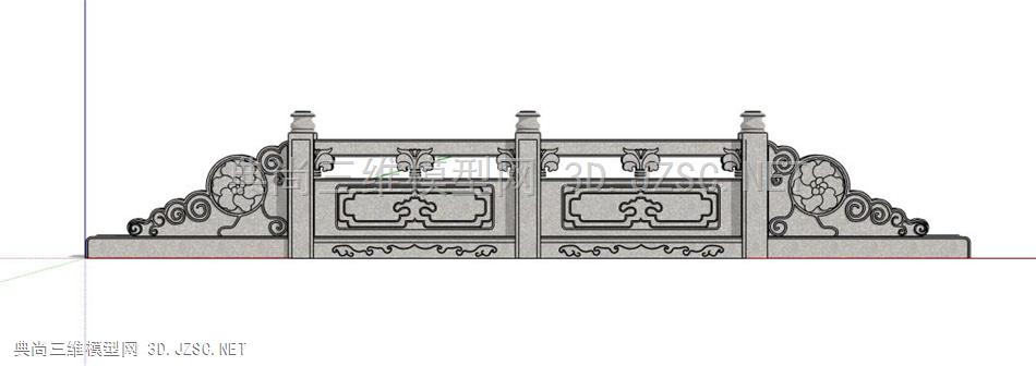 石围栏 桥围栏 石栏杆03
