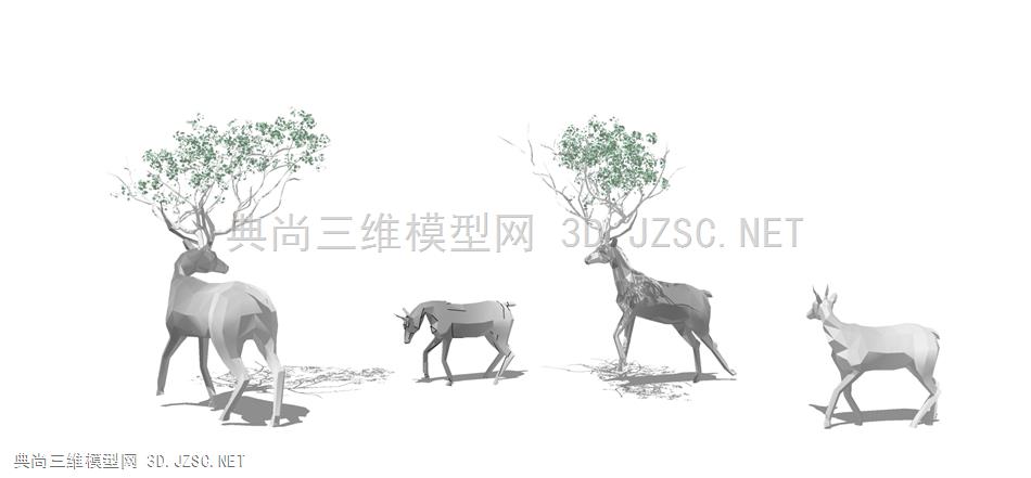设计景观雕塑 景观鹿
