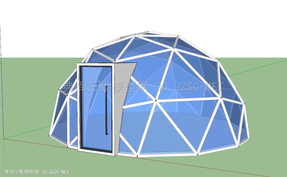几何球体露营玻璃屋