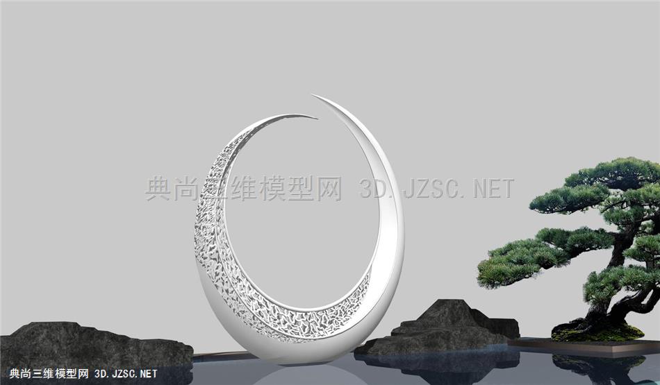月亮门雕塑原创设计