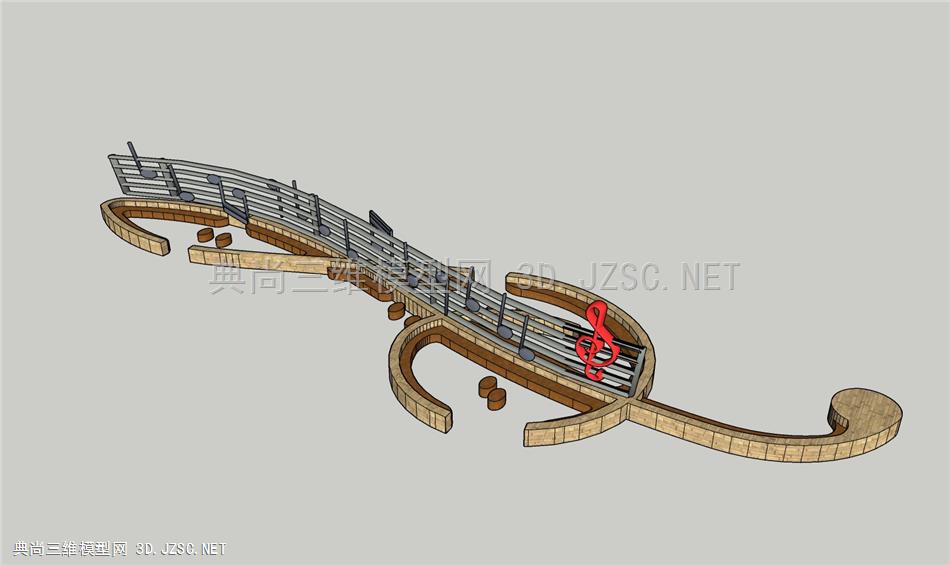 现代异形景观音乐座椅、坐凳小品