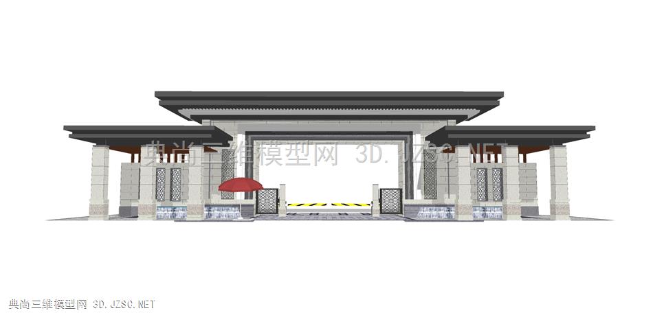 新中式大门入口 3