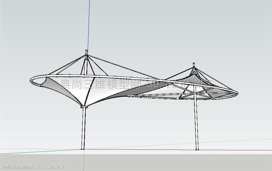 现代张拉膜 双张拉膜亭子雨棚