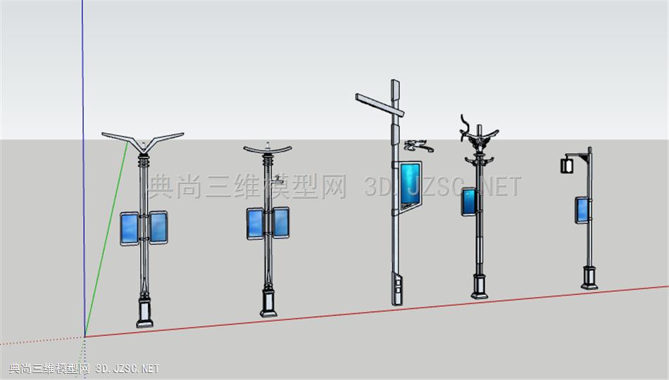 带屏路灯