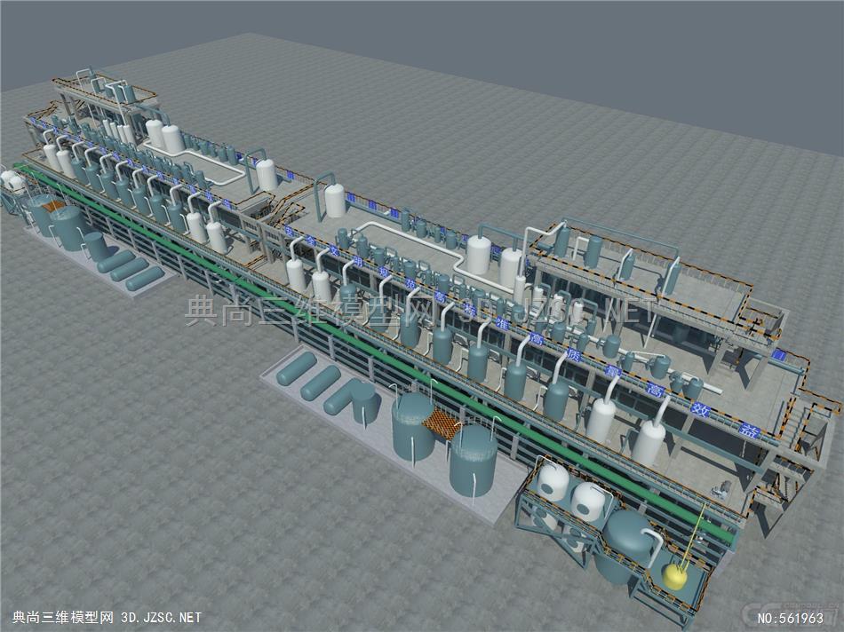 居民楼 五金文具夹MAX：工业园区 化工厂 电厂设备3Dmax模型 三维动画模型