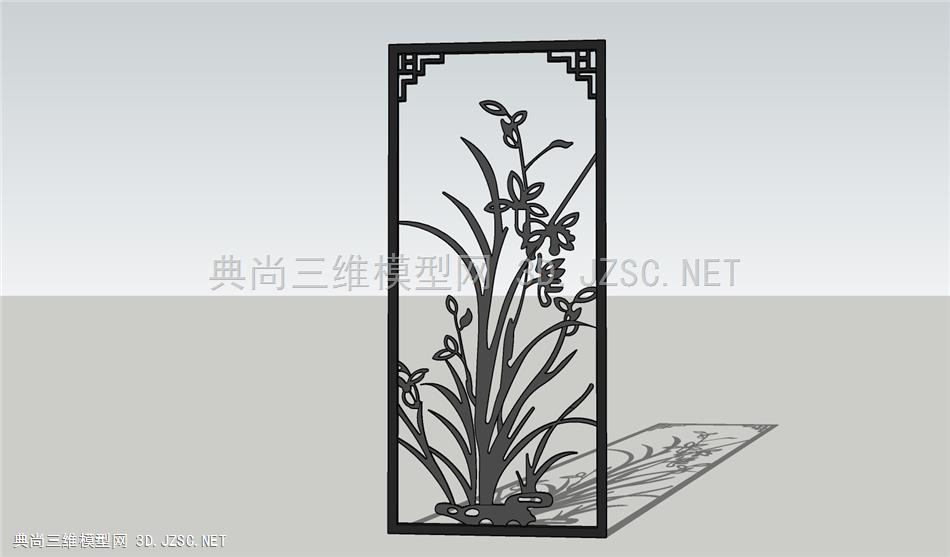 中式铁艺墙面装饰——兰