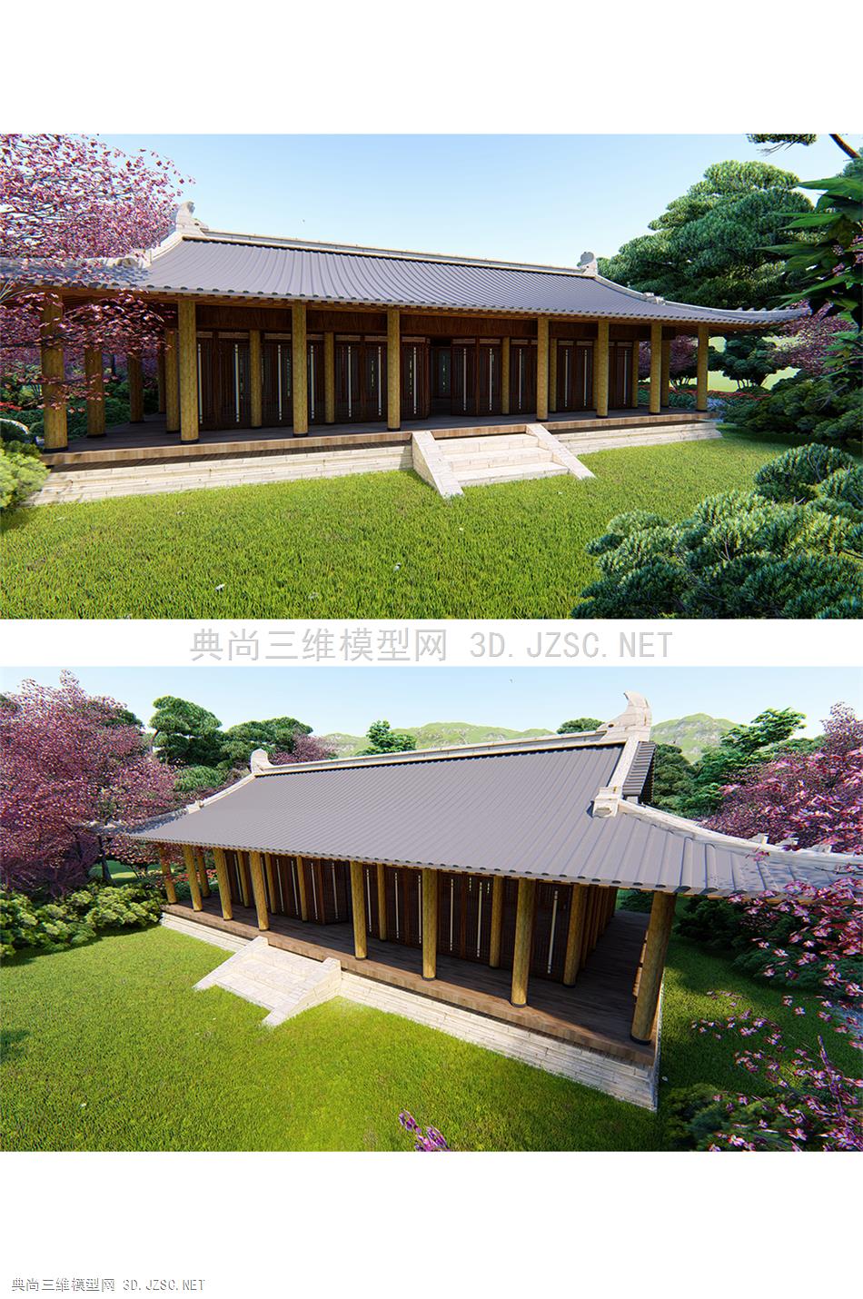 中式古建筑 古楼 中式楼 小品 古村落 房屋设计 道路景观 城市规划