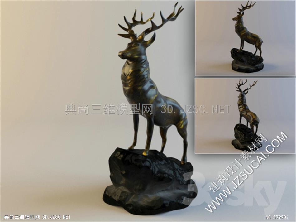 哺乳动物 工艺品 铜马雕塑室内分类模型115136.53e141fa31834
