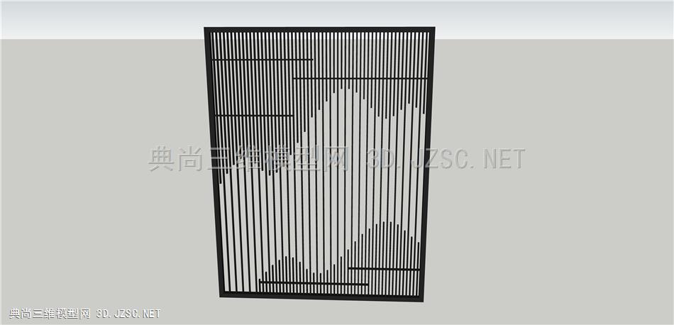 现代风格镂空屏风