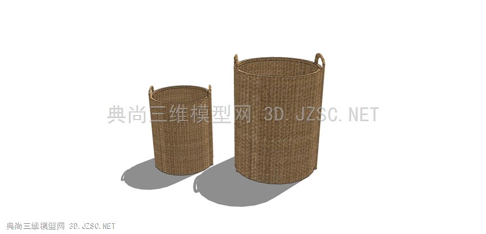 现代竹篓装饰桶竹制品家具