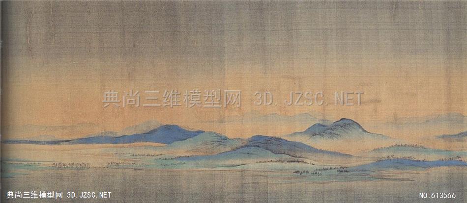 中式山水人物挂画墙面装饰挂画 (40)
