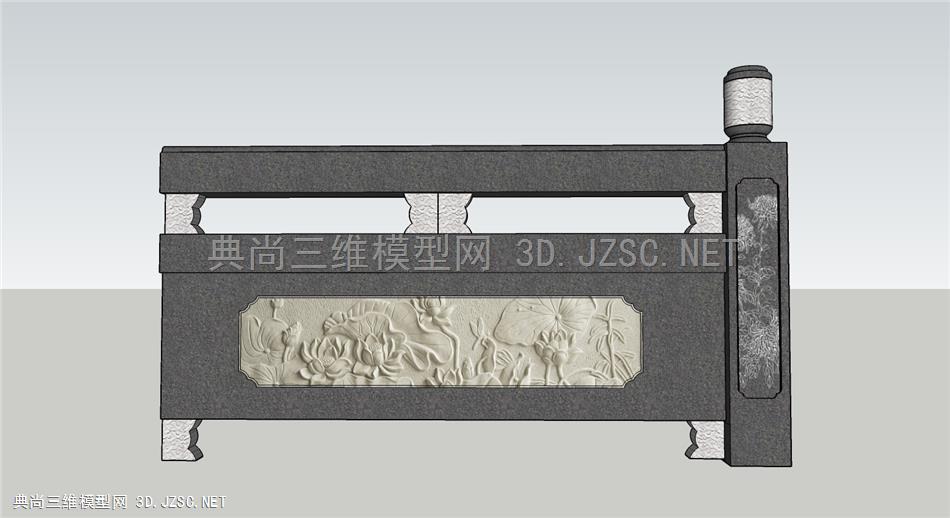 石栏杆浮雕样式