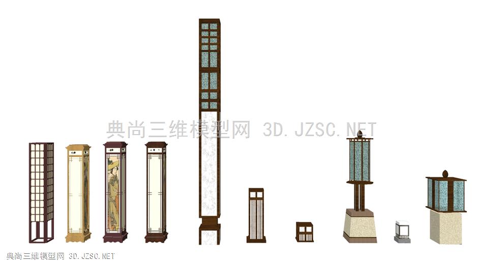 日式灯具景观灯草坪灯01