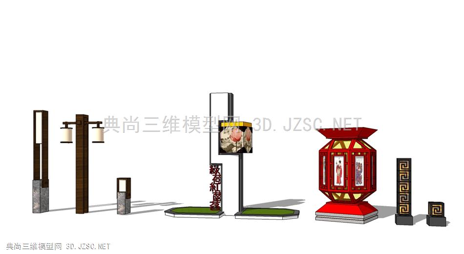中式公园灯具景观灯草坪灯