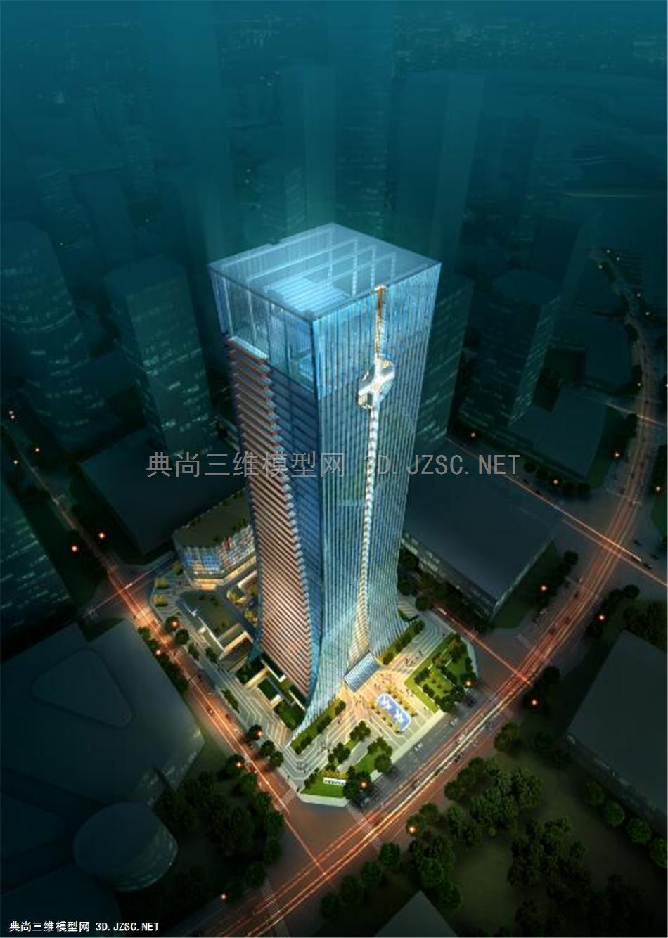 中交办公楼 方案模型(四)0121