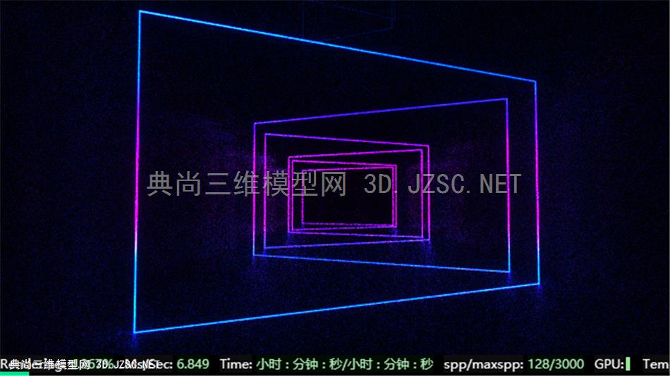 霓虹灯场景 C4D模型