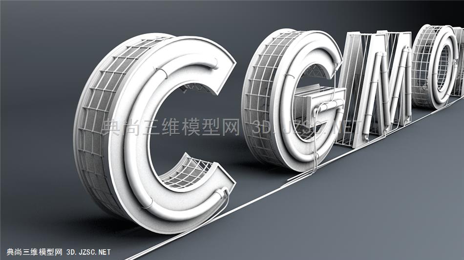 字母模型 C4D模型