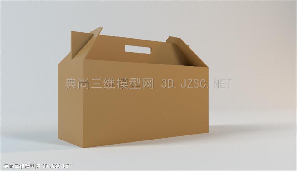 包装纸箱子C4D模型