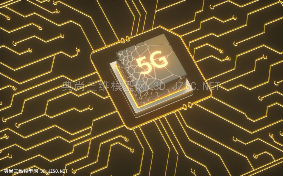 5G科技 C4D模型