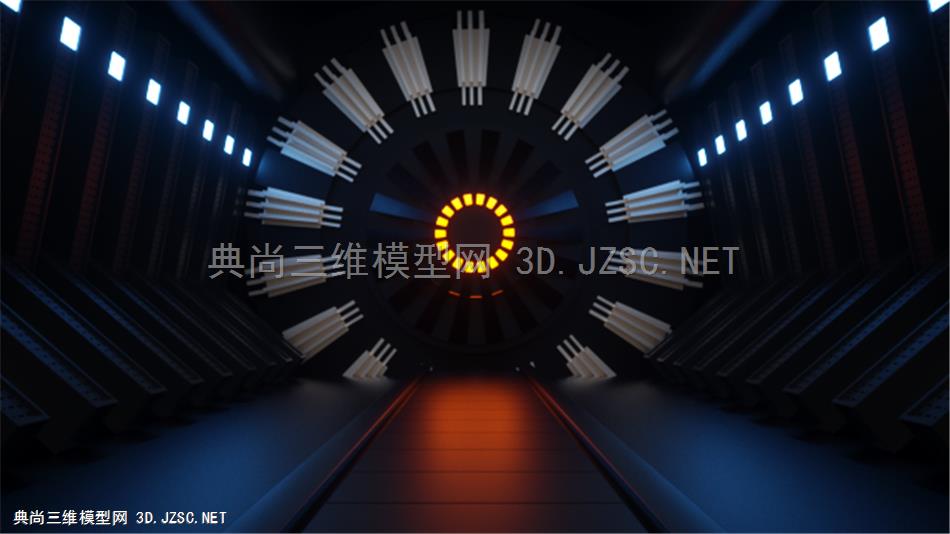 1科技场景 C4D模型