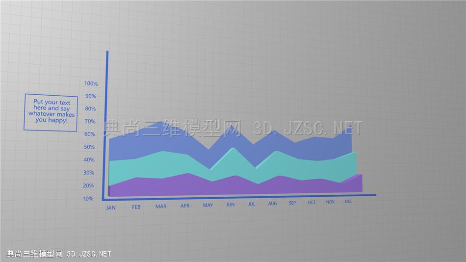 走势图图表12 c4d模型