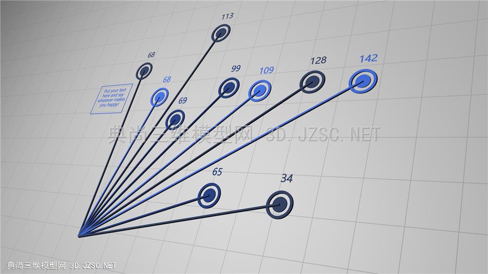 走势图图表5 c4d模型