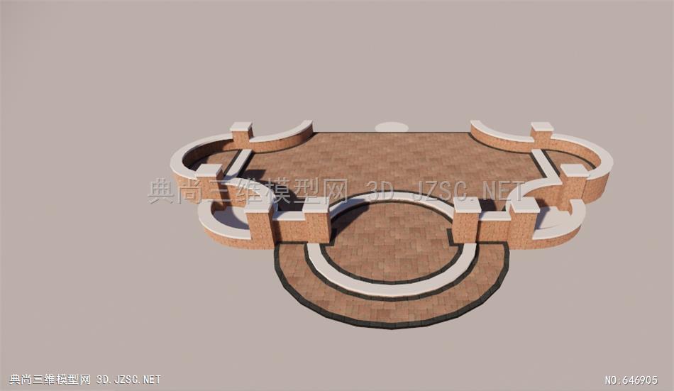 腰带 马笼头 手链401-1建筑小品草图模型