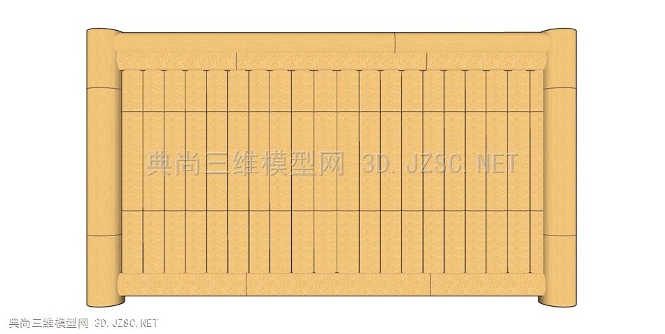 现代风格民宿风围墙栅栏 (13)