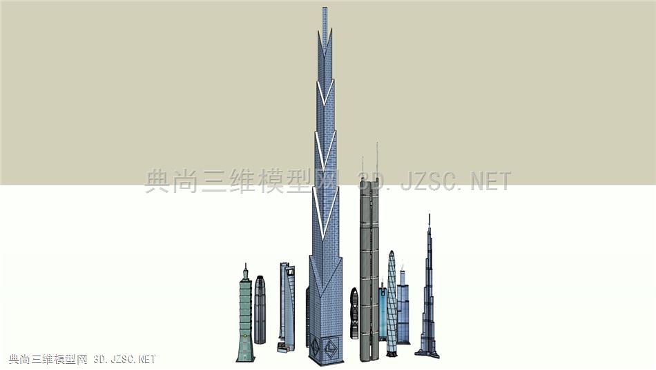 世界著名超高层建筑SU模型总汇（超精细）
