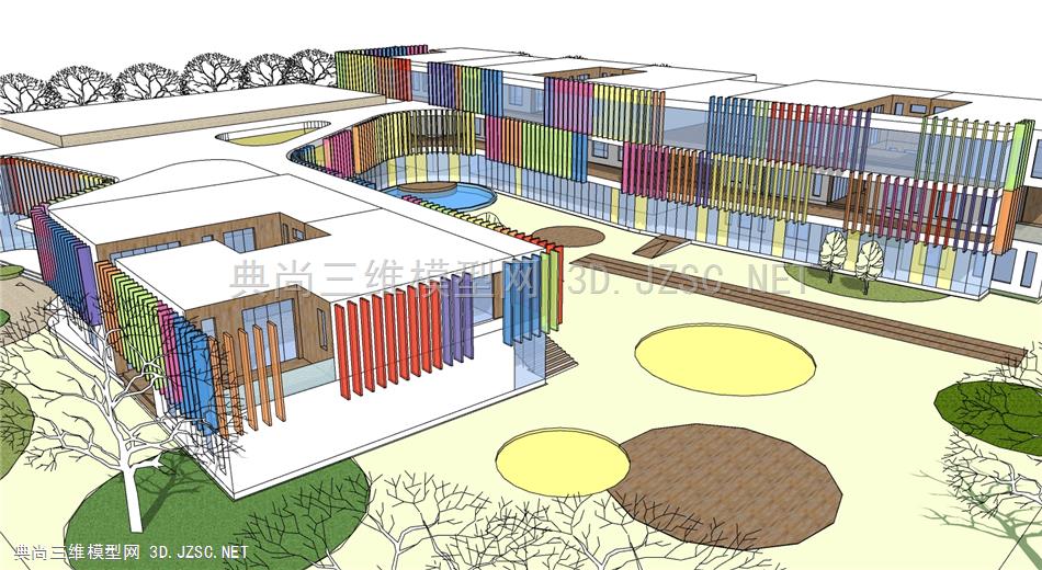 精品彩色幼儿园建筑设计