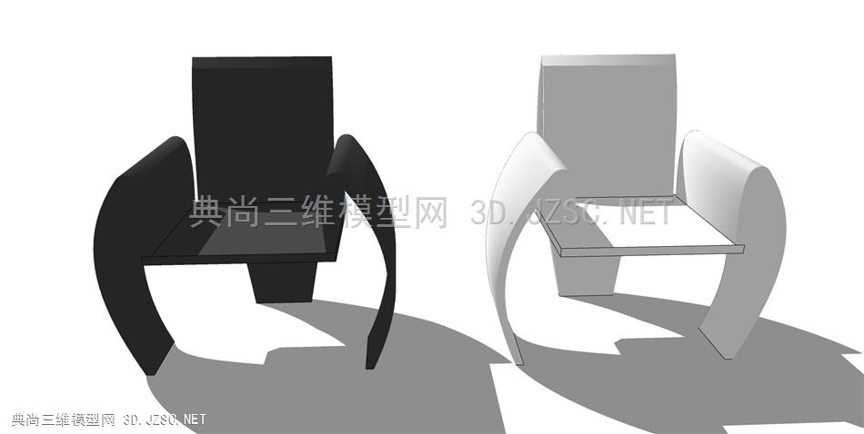 现代风格创意异型休闲椅 (9)