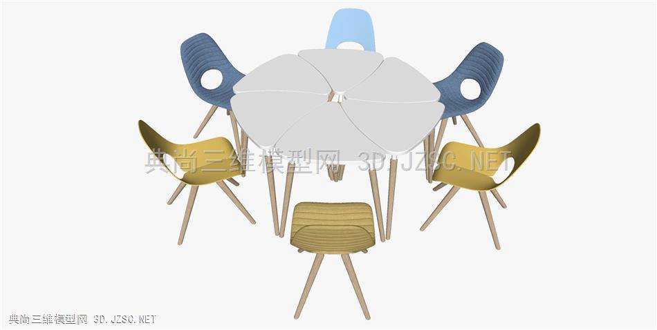现代风格桌椅组合 (7)