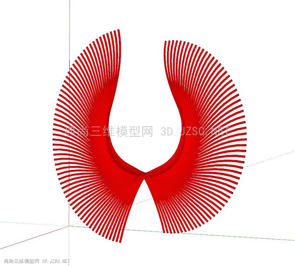 景观雕塑——抽象蝶形