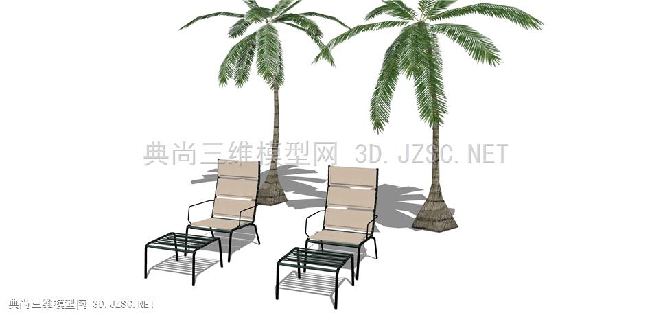 户外躺椅 (4) 椰树  沙滩躺椅  现代沙滩椅  泳池休闲躺椅