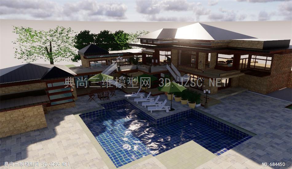 建筑模型库建筑AWESOEHOUSE