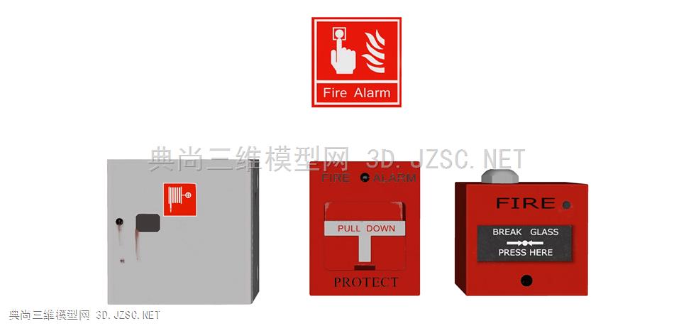 建筑工业设施17 工业道具 器材 工具设备 设施 警报器 火警器