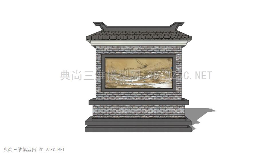 中式萧墙影壁照壁 (12)