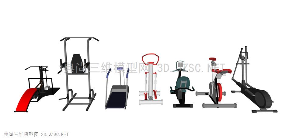 健身器材 3 跑步机 动感单车 运动器材 哑铃 健身房器材用具  综合训练器 椭圆机