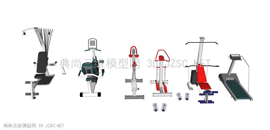 健身器材 2 跑步机 动感单车 运动器材 哑铃 健身房器材用具  综合训练器 椭圆机