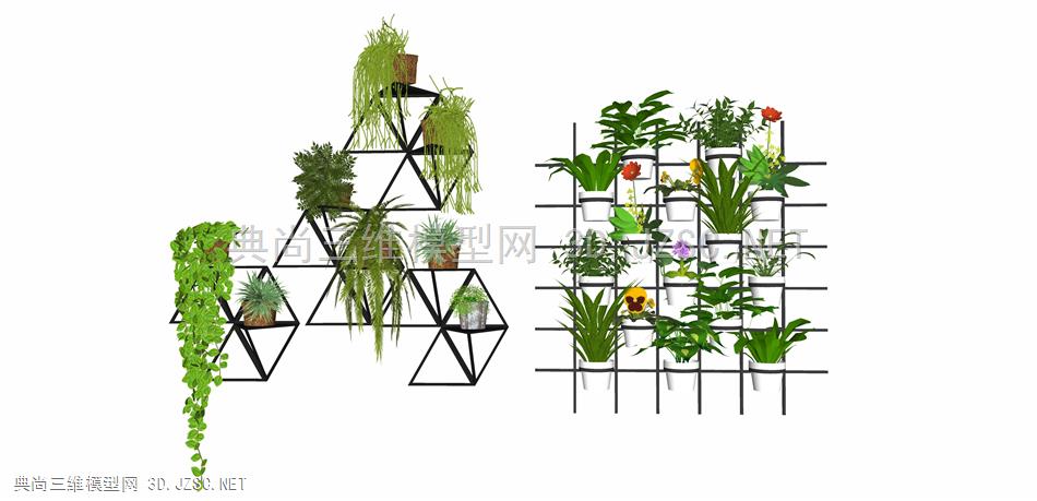 花墙12 植物 绿植架 绿植墙  屏风 隔断 铁艺装饰架 绿化墙  垂直绿化墙 绿植花架 植物架子