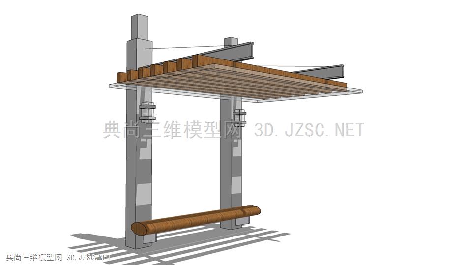 现代精品廊架座椅 (19)