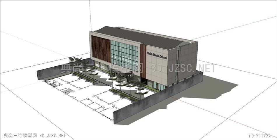 设计效果图 工程图 鸟瞰图 建筑购物商场 购物综合体