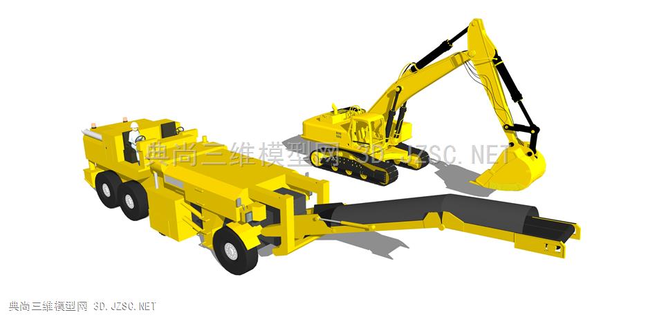 工程机械路面铣刨机 6 挖掘机  工地车 工程车辆 运输车辆 铲运车 作业车 玩具车 儿童玩具 