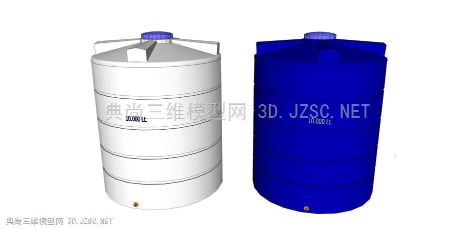 工业水处理储罐 工业容器储蓄塔 工厂积水罐模型 工业设备 工业设施 工厂储水罐 蓄水罐 化工厂设备