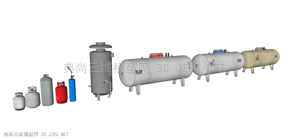 储气罐模型 煤气罐 天然气罐 气体罐 气体收纳罐