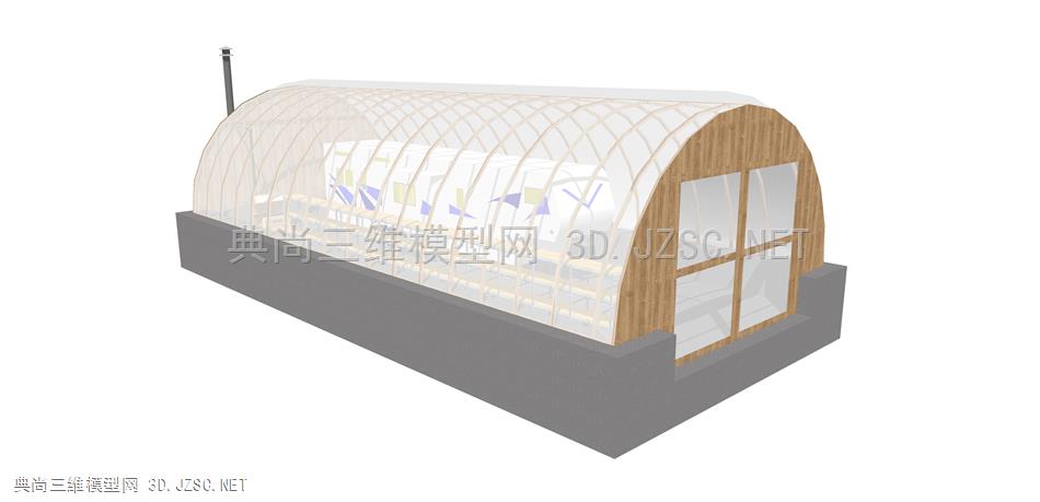 温室 (27) 玻璃棚 阳光房 种植棚 菜园 种植园 蔬菜棚 玻璃房 钢结构玻璃房 建筑 花园房