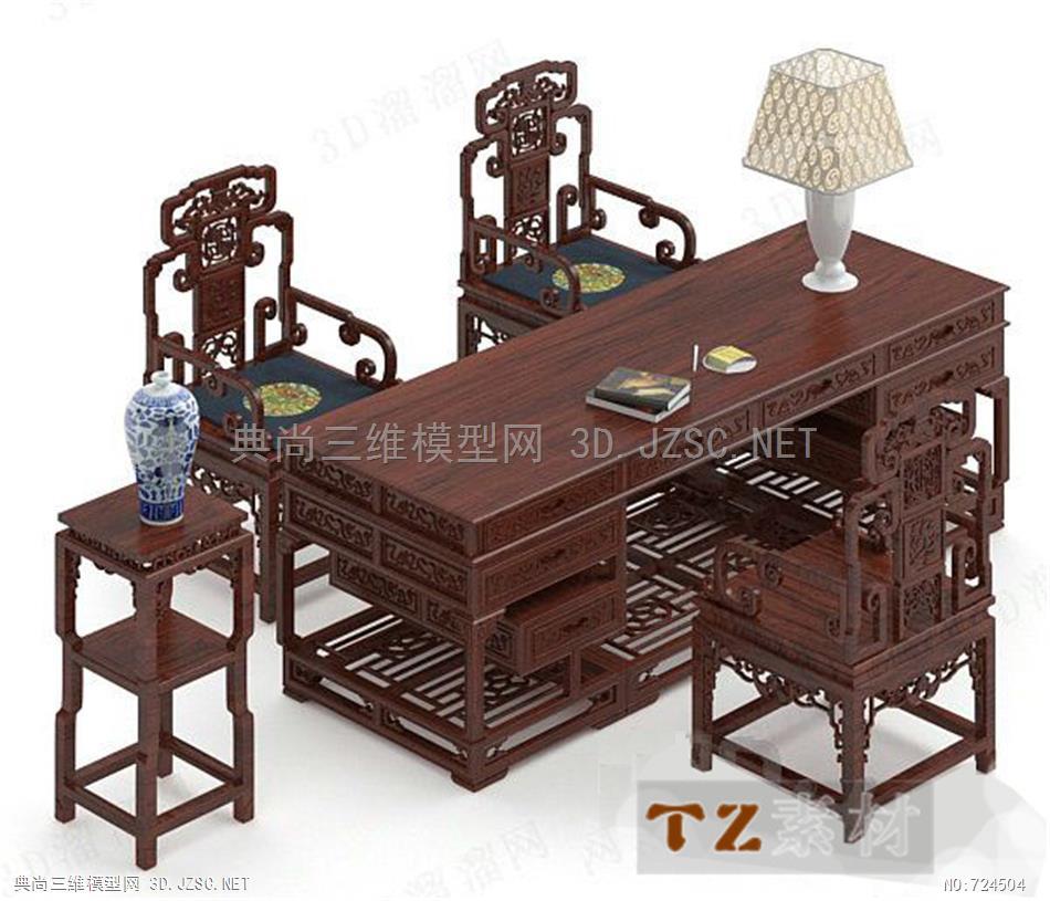 古典中式明清家具太师椅博古架s181973